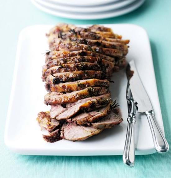 Anchovy and Mustard Glazed Leg of Lamb Anchovy and Mustard Glazed Leg of Lamb