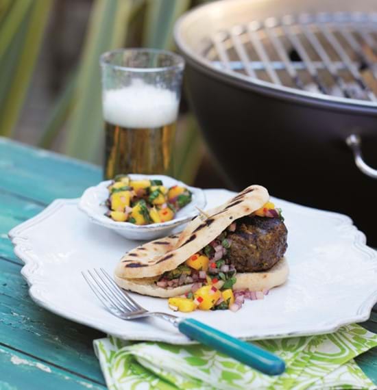 Asian Spiced Burgers with Mango Salsa Asian Spiced Burgers with Mango Salsa