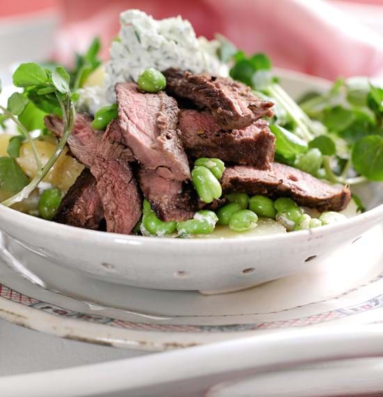 Beef, Broad Bean and Horseradish Salad Beef, Broad Bean and Horseradish Salad