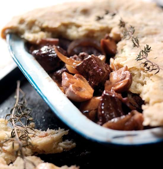Beef,Mushroom and Red Wine with Thyme Suet Crust Beef,Mushroom and Red Wine with Thyme Suet Crust