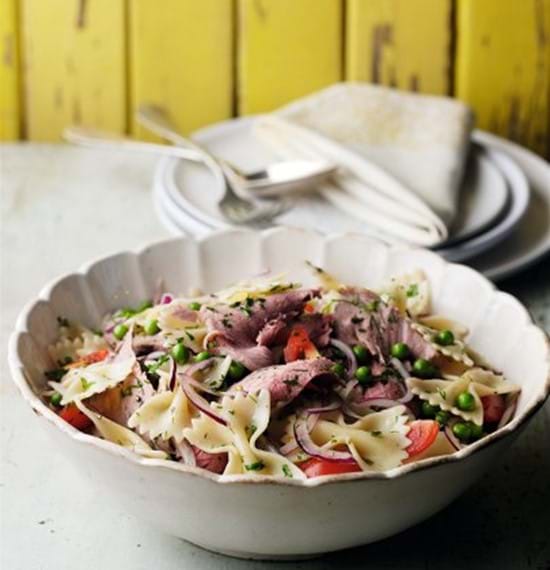 Beef,Pasta and Pea Salad with Herb Dressing Beef,Pasta and Pea Salad with Herb Dressing