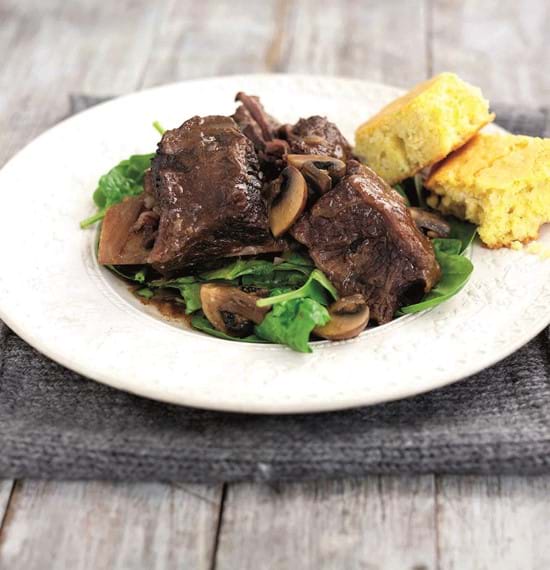 Beef Short Ribs with Cornbread Beef Short Ribs with Cornbread
