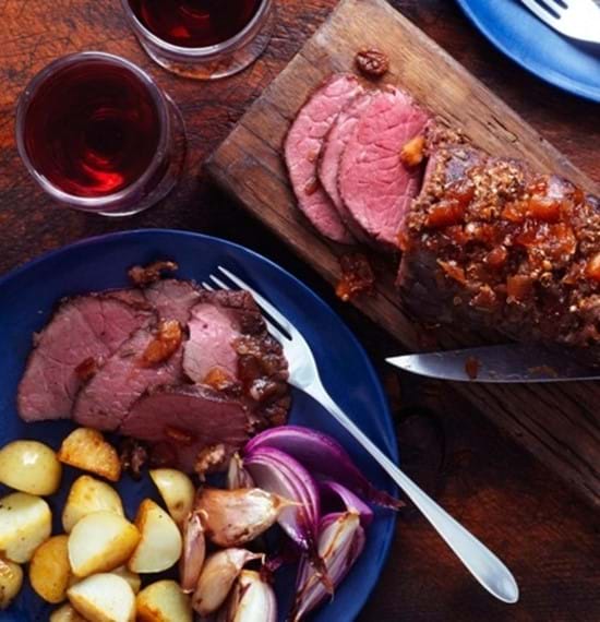 Beef Mini Roast with a Chutney and Coriander Glaze Beef Mini Roast with a Chutney and Coriander Glaze