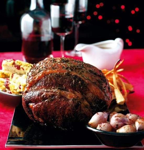 Boneless Rib of Beef with Thyme Butter,Caramelised Shallots and Madeira Gravy Boneless Rib of Beef with Thyme Butter,Caramelised Shallots and Madeira Gravy