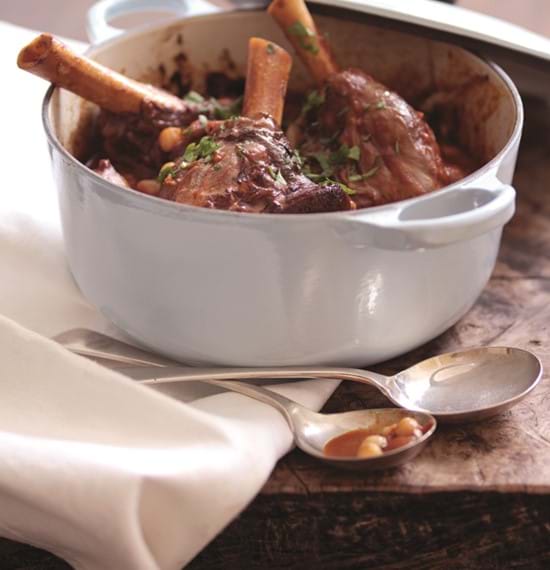 Braised Lamb Shanks with Chick Peas Braised Lamb Shanks with Chick Peas