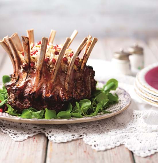 Windsor Crown Roast of Lamb with Jewelled Rice Stuffing Windsor Crown Roast of Lamb with Jewelled Rice Stuffing