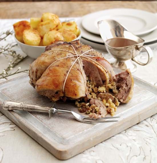 Boneless Cushion of Lamb with Festive Stuffing Boneless Cushion of Lamb with Festive Stuffing