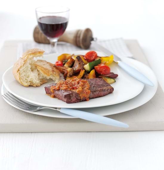 Denver Steaks with Sun-Dried Tomato Butter Denver Steaks with Sun-Dried Tomato Butter