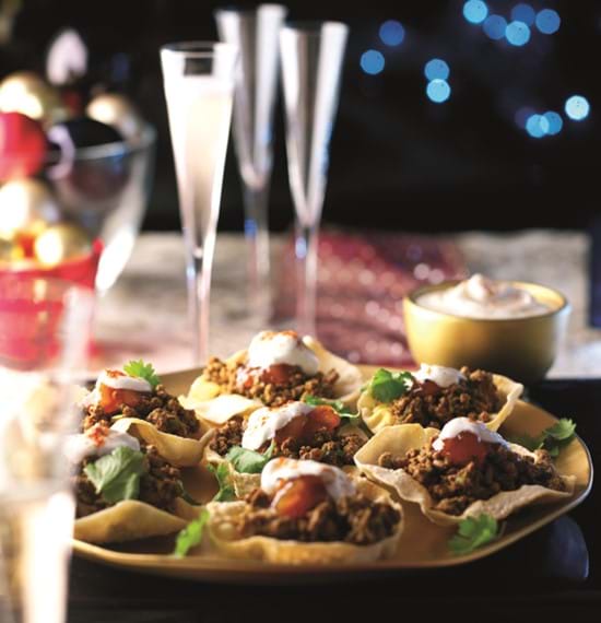 Festive Beef Poppadoms with Coconut Relish Festive Beef Poppadoms with Coconut Relish