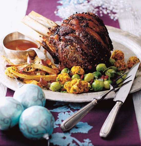 Festive Roast Beef with Ginger and Five-Spice Butter Festive Roast Beef with Ginger and Five-Spice Butter