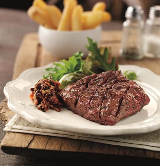 Flat Iron Steaks with Olive Tapenade Flat Iron Steaks with Olive Tapenade