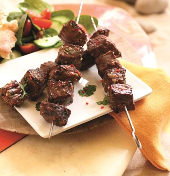Hot BBQ Beef Satays Hot BBQ Beef Satays