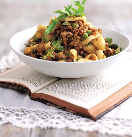Keema Pasta with Caramelised Onion Keema Pasta with Caramelised Onion