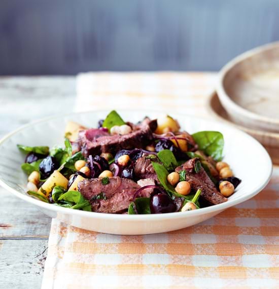 Lamb, Chick Pea and Cherry Salad Lamb, Chick Pea and Cherry Salad