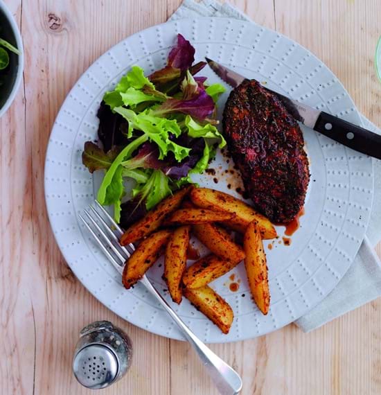 Lamb Leg Steaks with a Herb and Paprika Rub Lamb Leg Steaks with a Herb and Paprika Rub