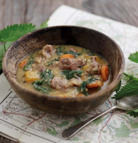 Lamb,Vegetable and Lentil Soup with Nettles Lamb,Vegetable and Lentil Soup with Nettles