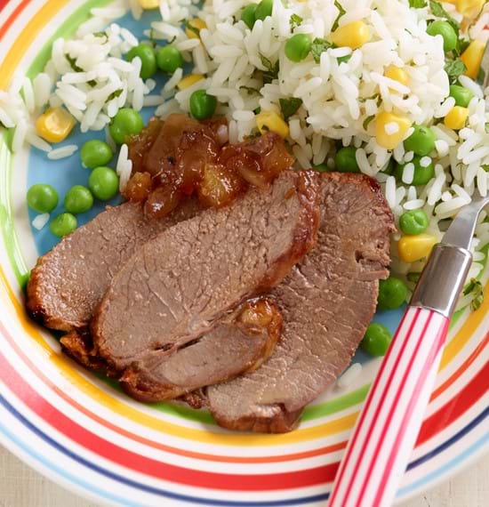 Lamb Mini Roast with Mango Chutney (Kid's version) Lamb Mini Roast with Mango Chutney (Kid's version)