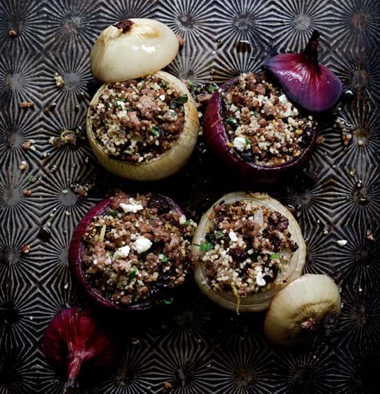 Lamb,Feta and Mint Stuffed Onions Lamb,Feta and Mint Stuffed Onions