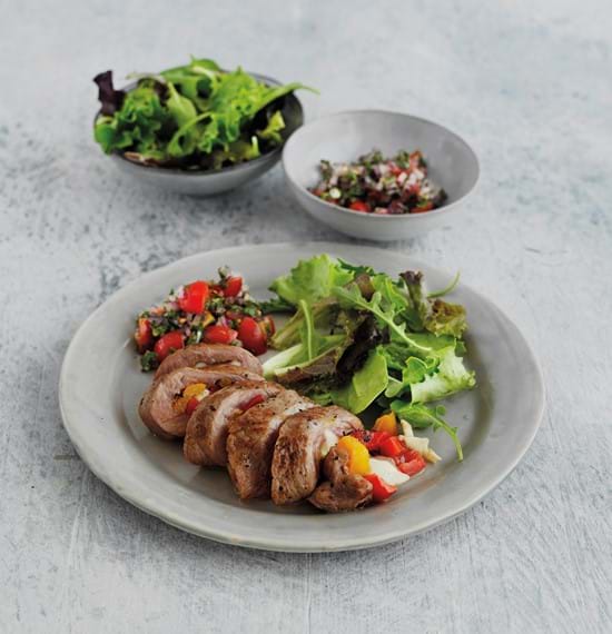 Lamb Pockets with Red Onion and Mint Salsa Lamb Pockets with Red Onion and Mint Salsa