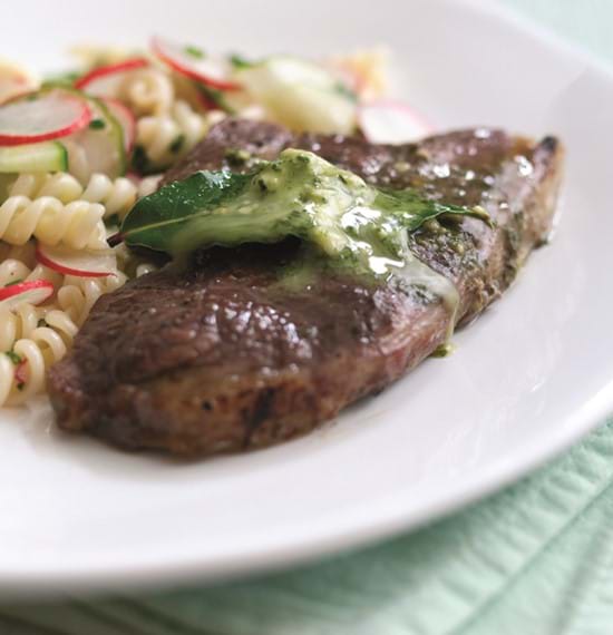 Lamb Rumps with Pesto Butter Lamb Rumps with Pesto Butter
