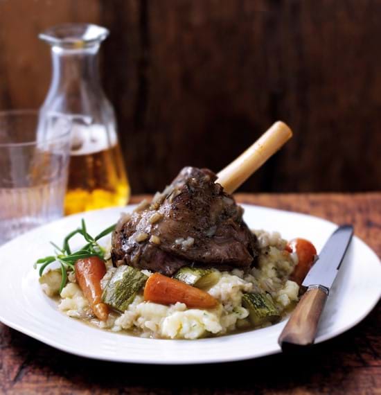 Slow Cooked Lamb Shanks with Pearl Barley (Slow Cooker Version) Slow Cooked Lamb Shanks with Pearl Barley (Slow Cooker Version)