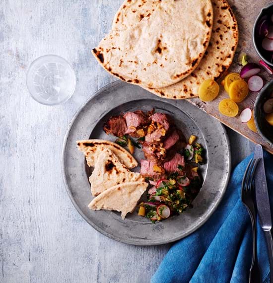 Lamb Leg Steaks with Preserved Lemons, Radish, and Parsley Relish Lamb Leg Steaks with Preserved Lemons, Radish, and Parsley Relish