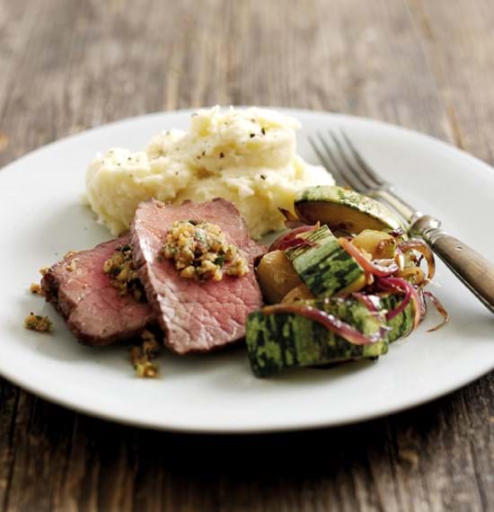 Beef Mini Roast with Walnut and Parsley Pesto Beef Mini Roast with Walnut and Parsley Pesto