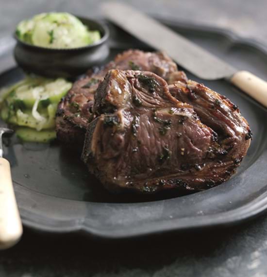 Minted Lamb Chops with Cucumber Relish Minted Lamb Chops with Cucumber Relish
