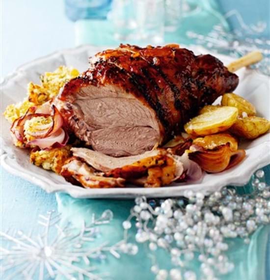 Orange Marmalade and Port Glazed Lamb with Apricot and Coriander Stuffing Orange Marmalade and Port Glazed Lamb with Apricot and Coriander Stuffing