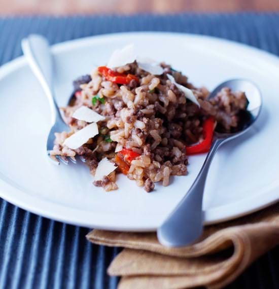 Oven-Baked Mince Risotto Oven-Baked Mince Risotto