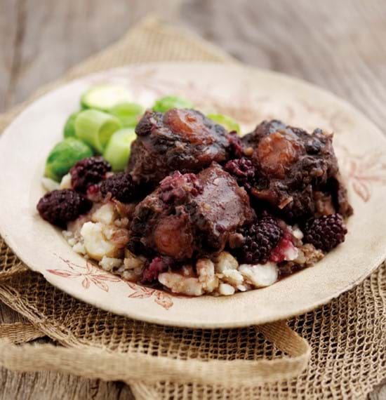 Oxtail with Blackberries,Thyme and Balsamic Vinegar Oxtail with Blackberries,Thyme and Balsamic Vinegar