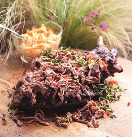Pulled Shoulder of Lamb with Fennel, Carrot and Chilli Slaw Pulled Shoulder of Lamb with Fennel, Carrot and Chilli Slaw