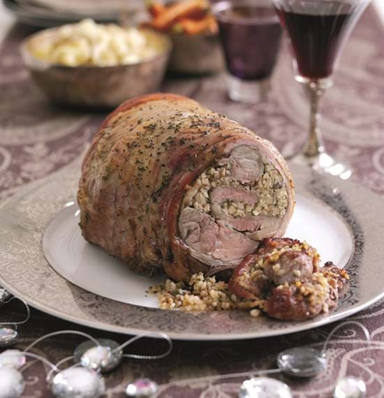 Roast Boneless Shoulder of Lamb with Lemon,Caper and Anchovy Stuffing Roast Boneless Shoulder of Lamb with Lemon,Caper and Anchovy Stuffing