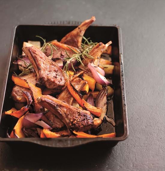 Roast Lamb Cutlets with Pumpkin and Autumn Fruit Relish Roast Lamb Cutlets with Pumpkin and Autumn Fruit Relish