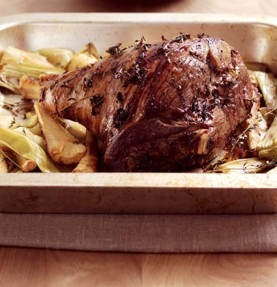 Roast Whole Shoulder of Lamb with Lemon Thyme Roast Whole Shoulder of Lamb with Lemon Thyme