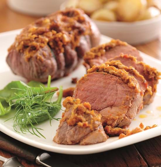 Roast Mini Lamb Joints with Red Pesto Roast Mini Lamb Joints with Red Pesto