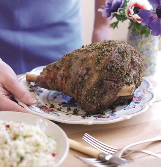 Roast Lamb with Fennel and Mustard Butter Roast Lamb with Fennel and Mustard Butter