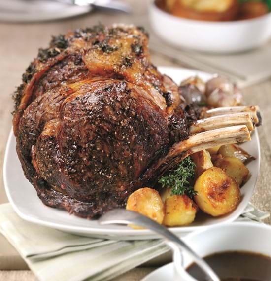 Roast Rib of Beef with Stout Gravy Roast Rib of Beef with Stout Gravy