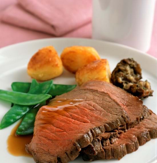 Roast Topside with Stilton and Hazelnut Stuffing Roast Topside with Stilton and Hazelnut Stuffing