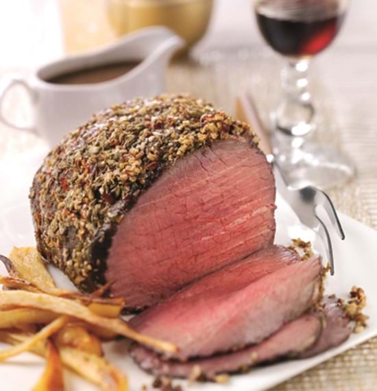 Roast Topside Beef with Fennel and Garlic Crust Roast Topside Beef with Fennel and Garlic Crust