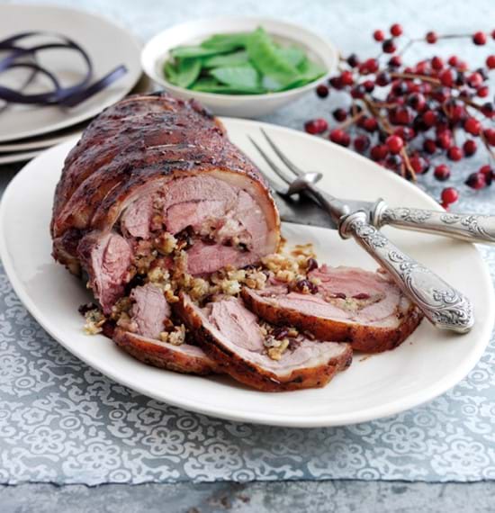 Roast Shoulder of Lamb with Stilton and Cranberry Stuffing Roast Shoulder of Lamb with Stilton and Cranberry Stuffing