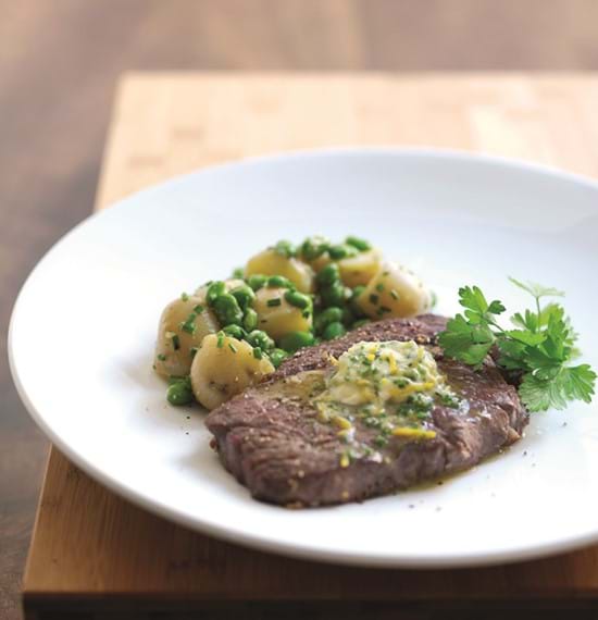 Seared Rib-Eye Steaks with Orange and Ginger Butter Seared Rib-Eye Steaks with Orange and Ginger Butter