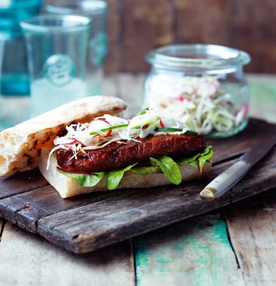Steak Sandwich with Pickled Vegetables Steak Sandwich with Pickled Vegetables
