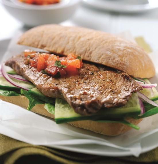 Steak Sandwich with Fiery Relish Steak Sandwich with Fiery Relish