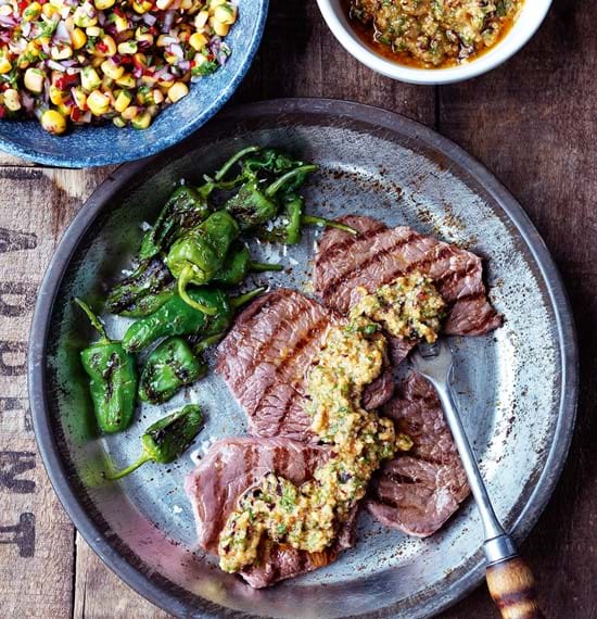 Steaks with Chipotle Pesto Steaks with Chipotle Pesto