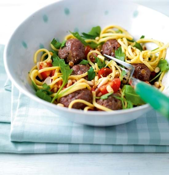 Tangy Meatballs with Noodles Tangy Meatballs with Noodles