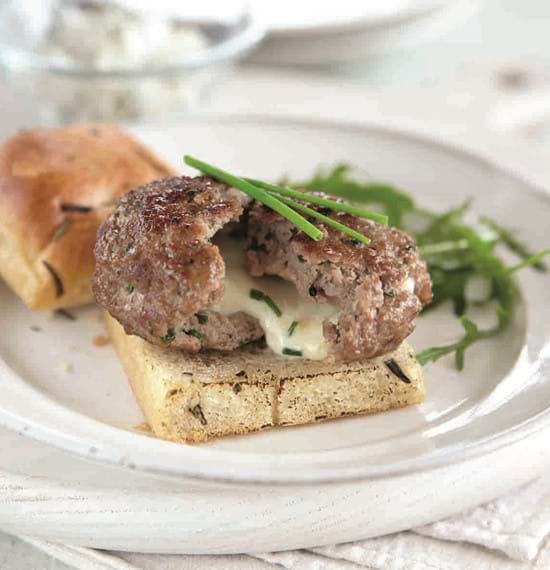 Veal Burgers with Mozzarella Veal Burgers with Mozzarella