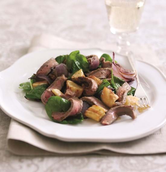 Warm Beef and Winter Vegetable Salad with Honey and Mustard Dressing Warm Beef and Winter Vegetable Salad with Honey and Mustard Dressing