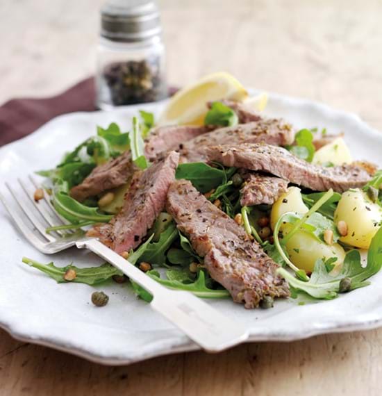 Zingy Steaks with Warm Potato Salad Zingy Steaks with Warm Potato Salad