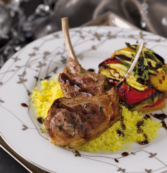 Balsamic Glazed Sticky Lamb Cutlets with Thyme Balsamic Glazed Sticky Lamb Cutlets with Thyme